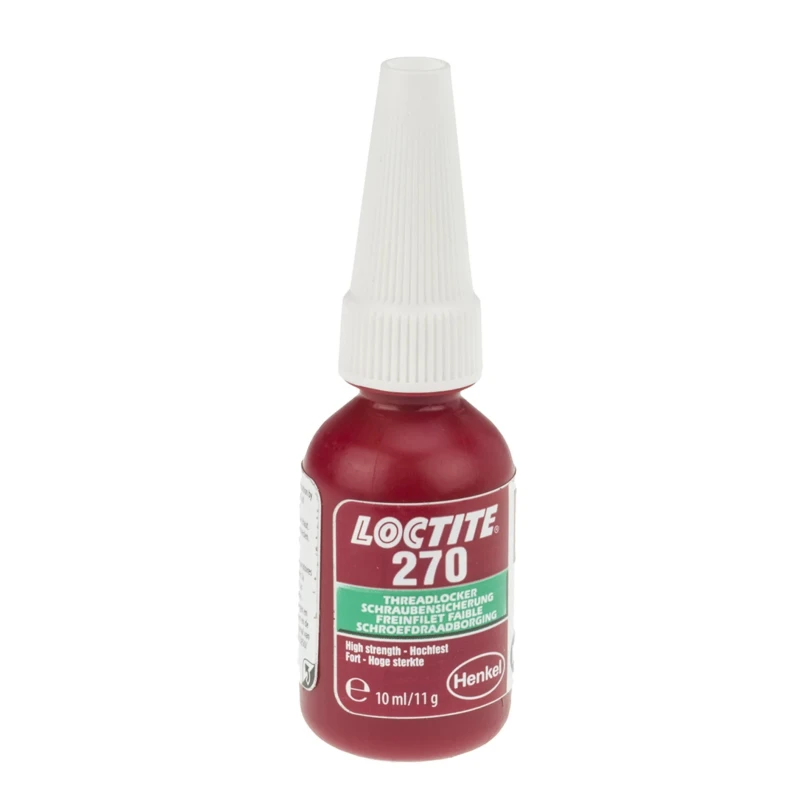 Loctite High Strength Green Thread Lock Adhesive, 10 ml Bottle, 24 h Cure Time 1336326