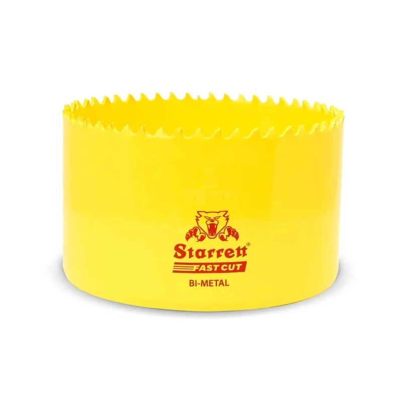 Starrett 76 mm Diameter HSS Bimetal Hole Saw for Metal, Stainless Steel, Mild Steel Sheet FCH0300-G