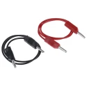 RS PRO Connector Test Lead 4A, 15V, Black and Red, 500 mm Lead Length 273-9413