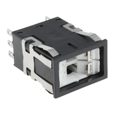 Honeywell Technologies AML Series Front Panel Mount Black Momentary Push Button Switch DPDT IP67 AML21GBA2AC