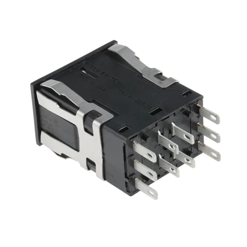 Honeywell Technologies AML Series Front Panel Mount Black Momentary Push Button Switch DPDT IP67 AML21GBA2AC