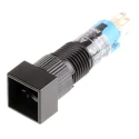 Idec Illuminated Miniature Push Button Switch, Momentary, Panel Mount, 8 mm Cutout, SPDT, IP40, 125 V ac AL8Q-M10