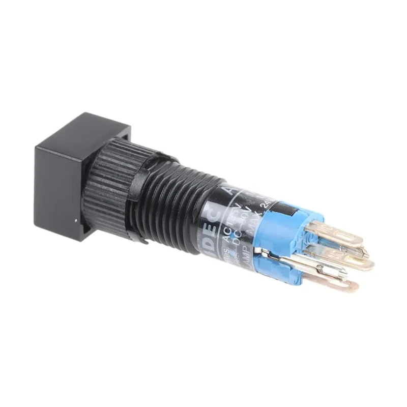Idec Illuminated Miniature Push Button Switch, Momentary, Panel Mount, 8 mm Cutout, SPDT, IP40, 125 V ac AL8Q-M10