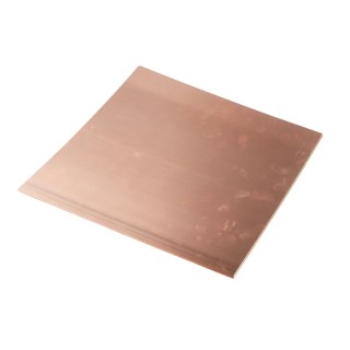 RS PRO Copper Metal Sheet 300 mm x 300 mm, 0.35 mm Thick 680-959