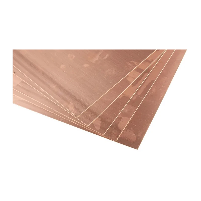 RS PRO Copper Metal Sheet 300 mm x 300 mm, 0.35 mm Thick 680-959