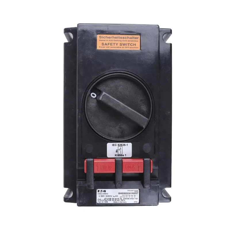 Eaton GHG 262 Series Knob Safety Limit Switch, 1 NO/1 NC Contact, IP66 Polyester Housing, 690V AC, 20A 