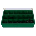 RS PRO Stainless Steel Hex Drive Grub Screw Drive Screw/Bolt Kit 450 Piece Black Oxide Finish 6mm-30mm 524-051