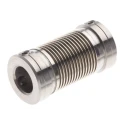 Huco Coupler 12 mm Outside Diameter 23 mm Length Aluminium Hub Electrodeposited Nickel Bellows 321.12.2424