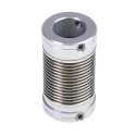 Huco Flexible Coupler Aluminium Hub, Electrodeposited Nickel Bellows, 17 mm OD, 27 mm Length 321.17.3232