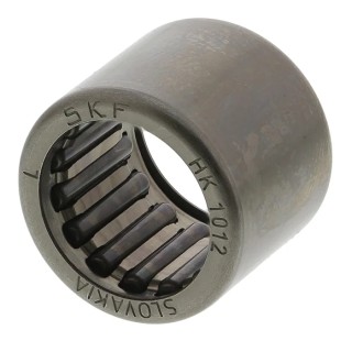SKF Drawn-Cup Needle Roller Bearing, 10 mm ID, 14 mm OD, Race Width 12 mm, Steel Cage, Open End, Maximum Speed HK 1012