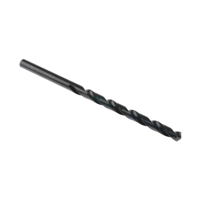 Dormer High Speed Steel Drill Bit 1 in Size 165mm Overall Length 8.5mm Shank Cylindrical Bright Finish A1108.5