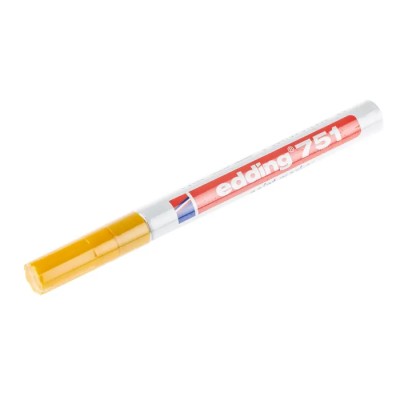 Edding Yellow 2 mm Fine Tip Paint Marker Pen for Metal, Wood, Plastic, Glass 751-005