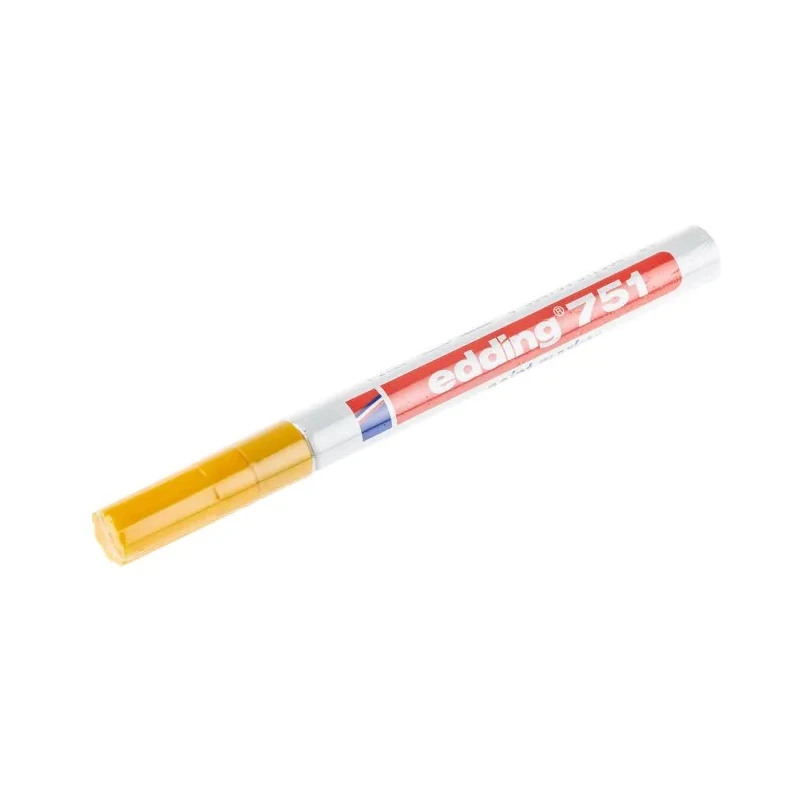 Edding Yellow 2 mm Fine Tip Paint Marker Pen for Metal, Wood, Plastic, Glass 751-005