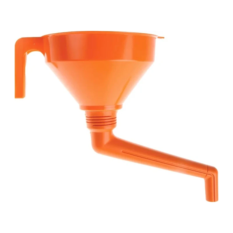 RS PRO High Density Polyethylene Funnel 1.2L Orange Durable Chemical Resistant 674-370