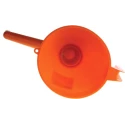 RS PRO High Density Polyethylene Funnel 1.2L Orange Durable Chemical Resistant 674-370