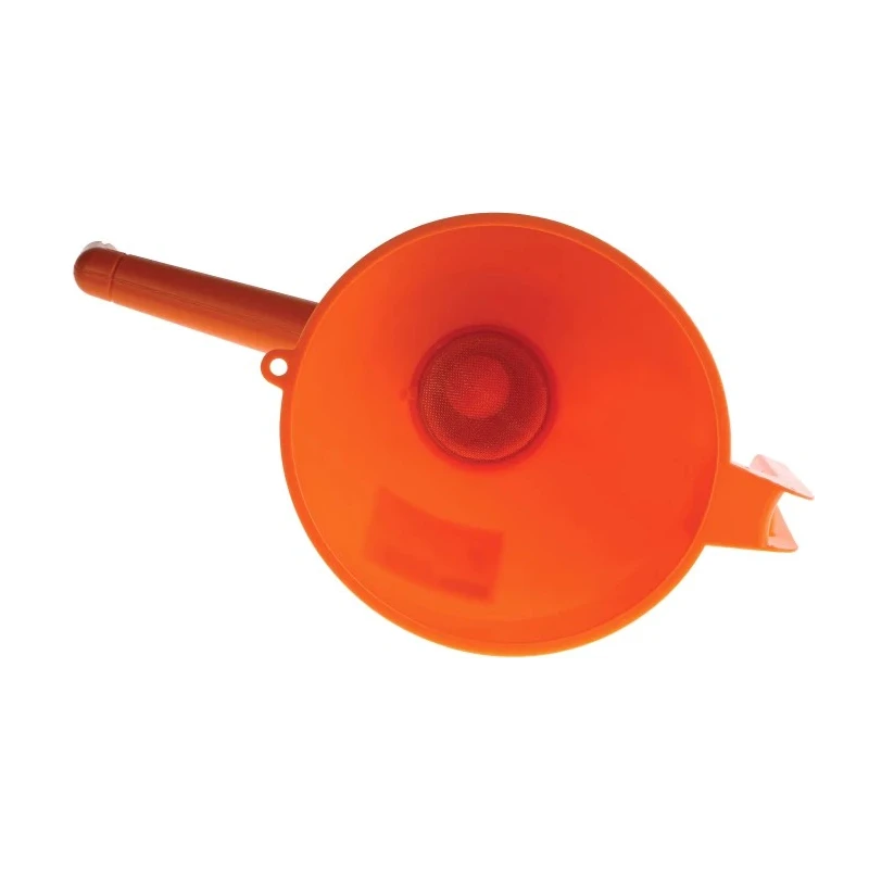 RS PRO High Density Polyethylene Funnel 1.2L Orange Durable Chemical Resistant 674-370
