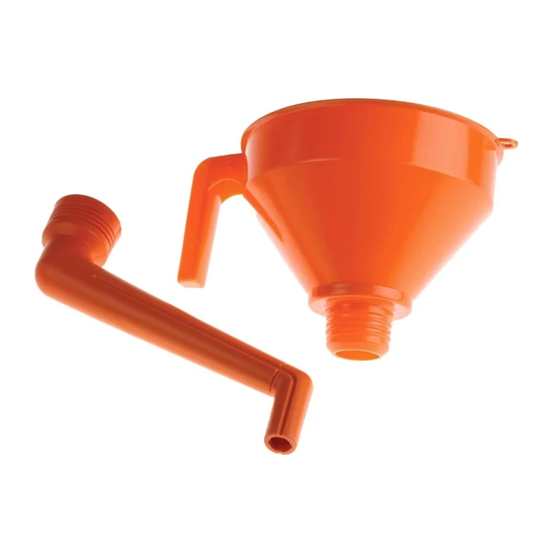 RS PRO High Density Polyethylene Funnel 1.2L Orange Durable Chemical Resistant 674-370