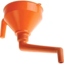 RS PRO High Density Polyethylene Funnel 1.2L Orange Durable Chemical Resistant 674-370