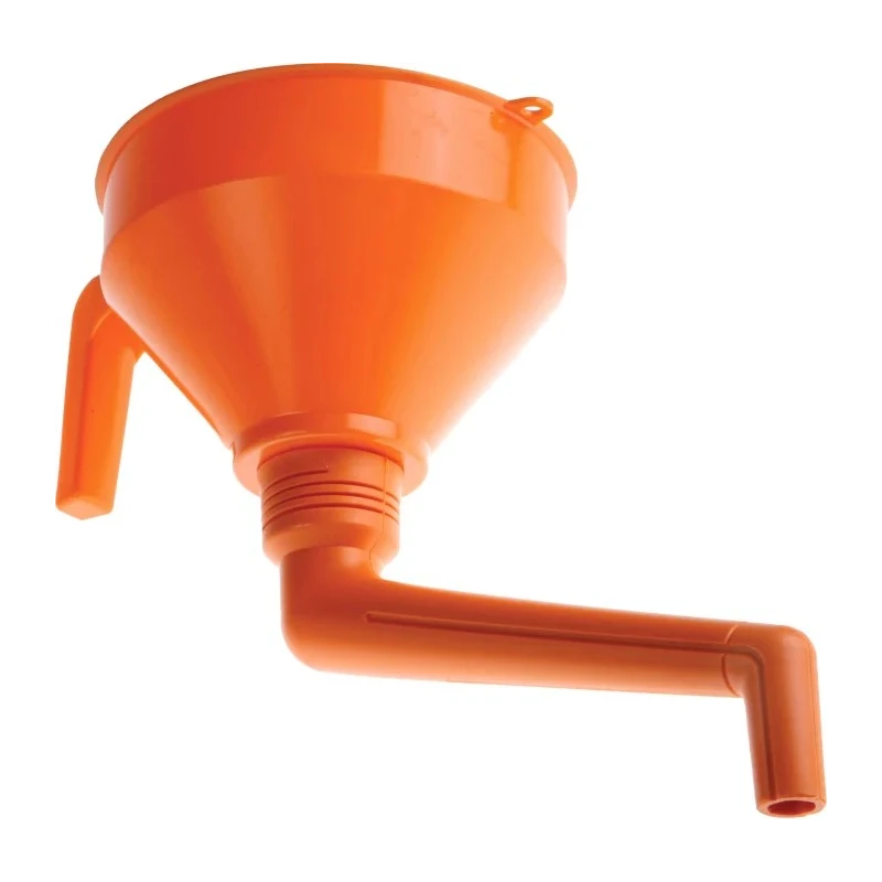 RS PRO High Density Polyethylene Funnel 1.2L Orange Durable Chemical Resistant 674-370