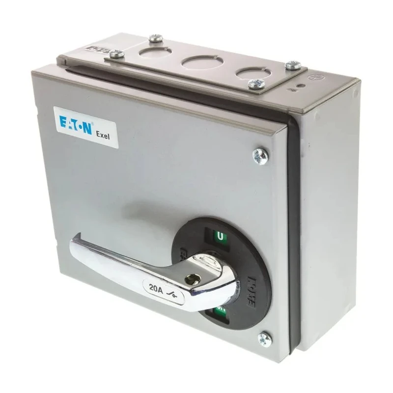 Eaton 3-Pole Panel Isolator Switch 20A, IP40, Panel Mount, Screw Terminal, Silver Handle 15AXTN2