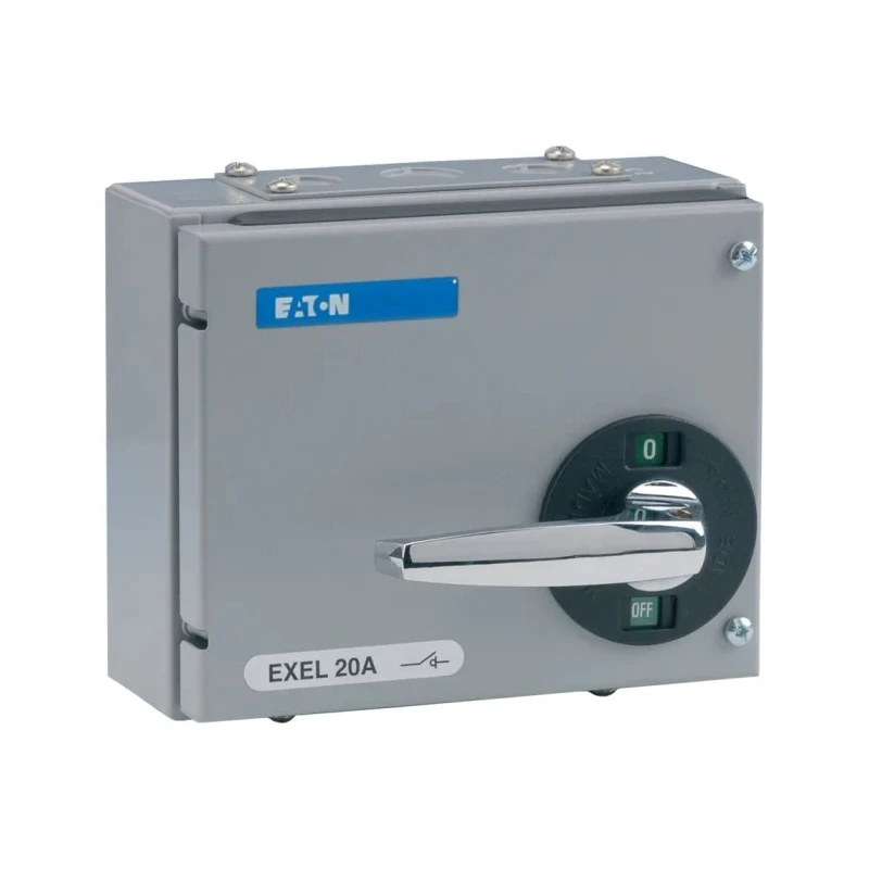 Eaton 3-Pole Panel Isolator Switch 20A, IP40, Panel Mount, Screw Terminal, Silver Handle 15AXTN2