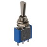 APEM Rotary Switch Panel Mount On-Off-On SPST 4A 30V dc 250V ac Brass Actuator 5637A9