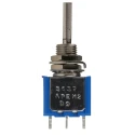 APEM Rotary Switch Panel Mount On-Off-On SPST 4A 30V dc 250V ac Brass Actuator 5637A9