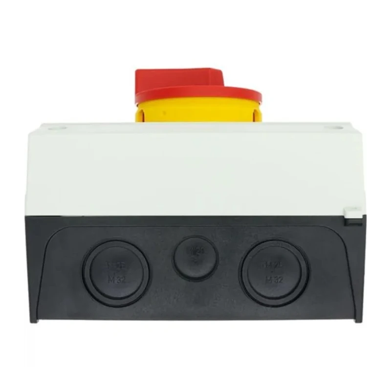 Eaton 3-Pole Surface Mount Isolator Switch IP65, 640A, 30 kW, Red Handle 