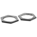 RS PRO Black Steel Cable Gland Locknut M25 Thread RS608-828 608-828