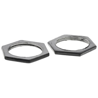 RS PRO Black Steel Cable Gland Locknut M25 Thread RS608-828 608-828