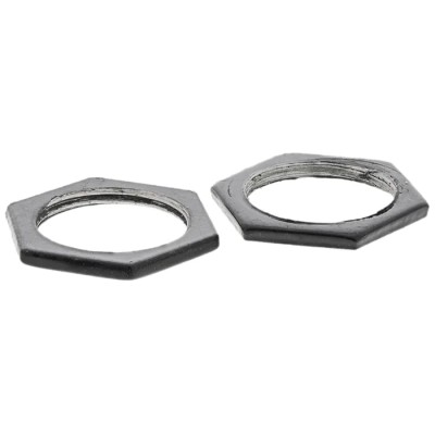 RS PRO Black Steel Cable Gland Locknut M25 Thread RS608-828 608-828