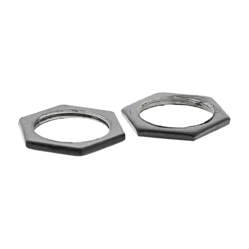 RS PRO Black Steel Cable Gland Locknut M25 Thread RS608-828 608-828