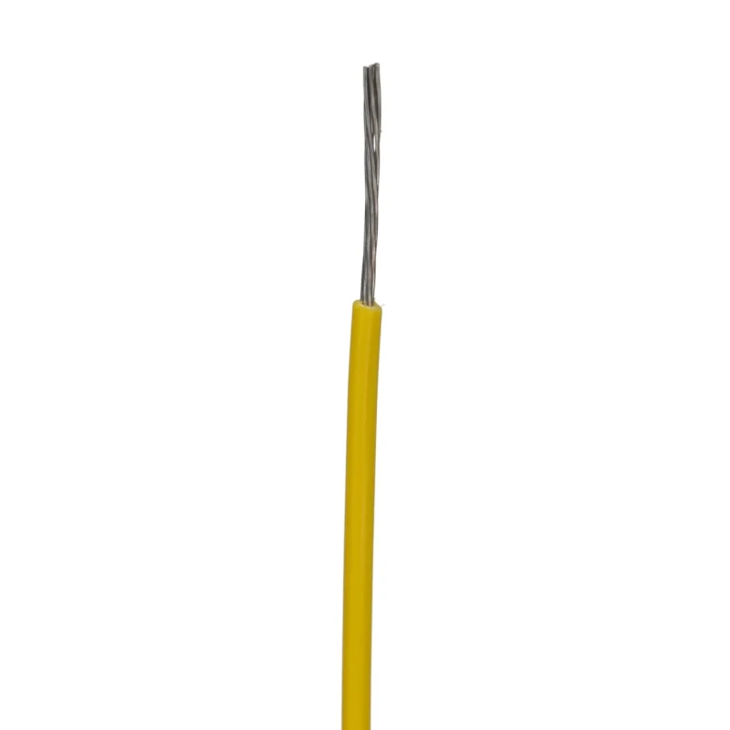Alpha Wire Hook Up Wire PVC Series Yellow 22 AWG 7x0.25mm Stranded Core 1.57mm OD 30m 300V Rated 3051 YL005