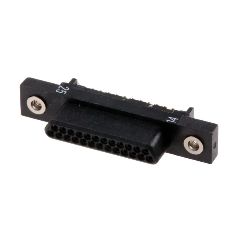 binder 25 Way Straight 1.27 mm Pitch Through Hole D-Sub Connector Female 11-0028-00-25