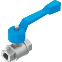 Festo Brass 1-1/2 in G Female/Male Thread Ball Valve, Aluminium Handle, 1 Bar, Model 6837 QH-1 1/2