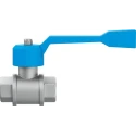 Festo Brass 1-1/2 in G Female/Male Thread Ball Valve, Aluminium Handle, 1 Bar, Model 6837 QH-1 1/2