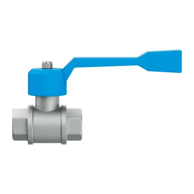 Festo Brass 1-1/2 in G Female/Male Thread Ball Valve, Aluminium Handle, 1 Bar, Model 6837 QH-1 1/2