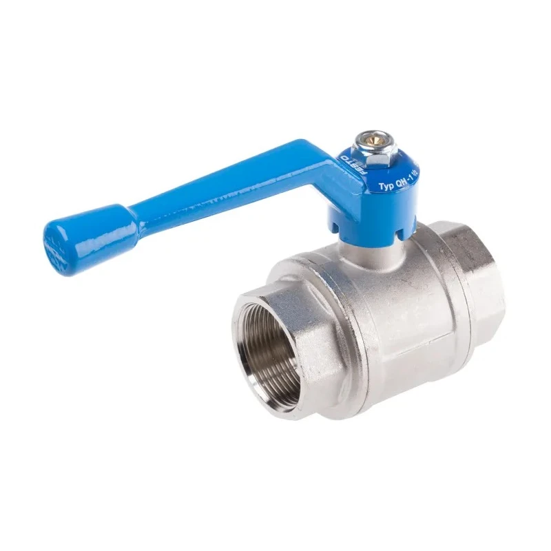 Festo Brass 1-1/2 in G Female/Male Thread Ball Valve, Aluminium Handle, 1 Bar, Model 6837 QH-1 1/2