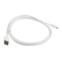 Roline USB Cable Male USB Type A to Male Lightning Connector White 1.8m USB 2.0 11.02.8322-20
