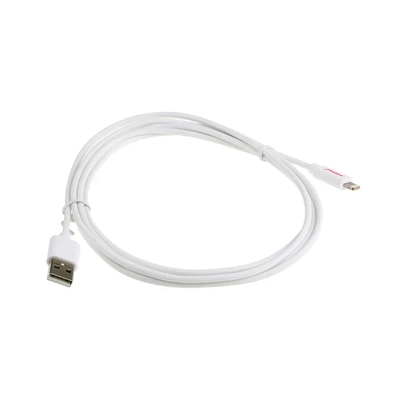 Roline USB Cable Male USB Type A to Male Lightning Connector White 1.8m USB 2.0 11.02.8322-20