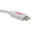 Roline USB Cable Male USB Type A to Male Lightning Connector White 1.8m USB 2.0 11.02.8322-20