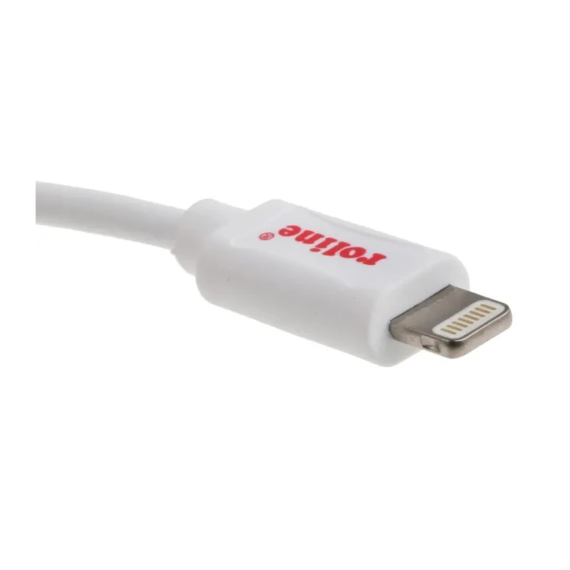 Roline USB Cable Male USB Type A to Male Lightning Connector White 1.8m USB 2.0 11.02.8322-20