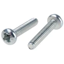 RS PRO Pozidriv Pan Steel Machine Screw No 6 UNC 19.05 mm Length Passivated Zinc Plated 274-5193