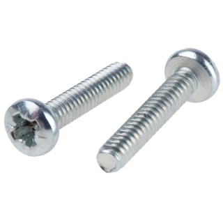 RS PRO Pozidriv Pan Steel Machine Screw No 6 UNC 19.05 mm Length Passivated Zinc Plated 274-5193