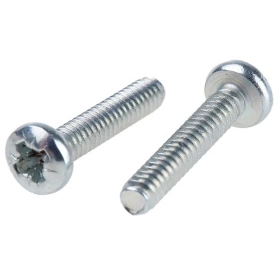 RS PRO Pozidriv Pan Steel Machine Screw No 6 UNC 19.05 mm Length Passivated Zinc Plated 274-5193