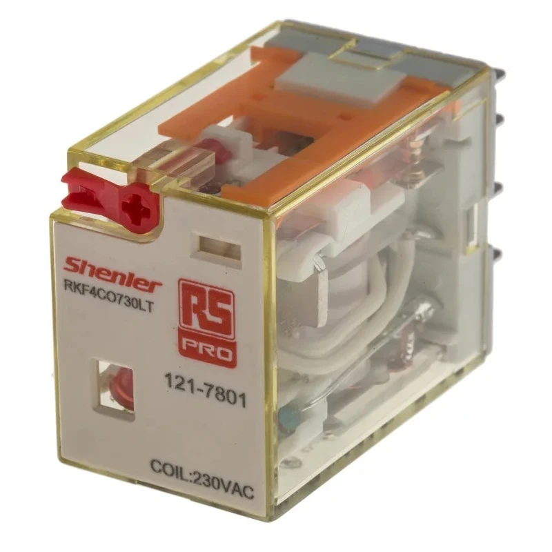 RS PRO Power Relay 240V AC Coil Voltage 6A Switching Current 4PDT Plug-In Terminal 180W Coil Power 121-7801