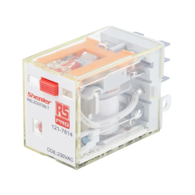 RS PRO Power Relay, 230V AC Coil, 10A Switching Current, Double Pole Double Throw DPDT 121-7814