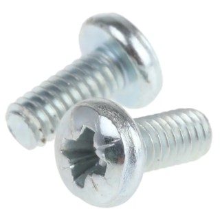 RS PRO Pozidriv Pan Head Steel Machine Screw No 8 UNC, 9.52 mm Length, Passivated Zinc Plated 274-5222