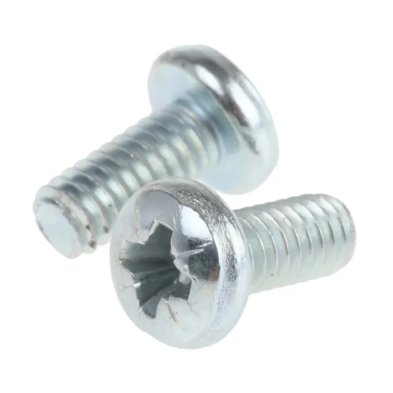 RS PRO Pozidriv Pan Head Steel Machine Screw No 8 UNC, 9.52 mm Length, Passivated Zinc Plated 274-5222