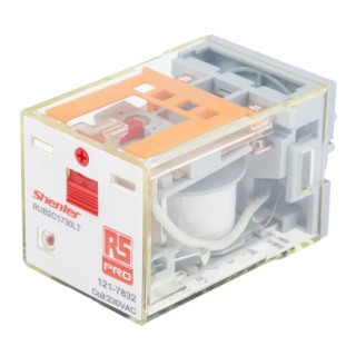 RS PRO Power Relay, 240V AC Coil, 10A Switching Current, DPDT, Plug-In Terminal, Silver Alloy Contact 121-7832